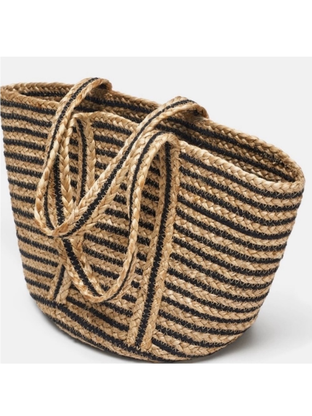 Zara handmade Striped tote bag